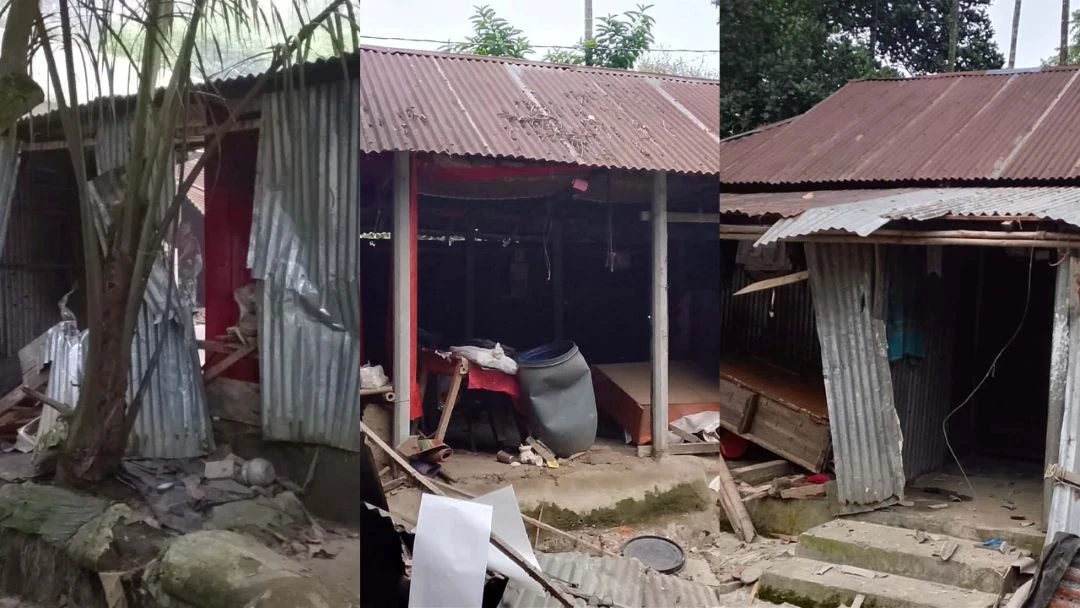 বিএনপি কর্মী হত্যার ঘটনায় জামায়াত নেতার বাড়িসহ ১২টি ঘরে ভাঙচুর
