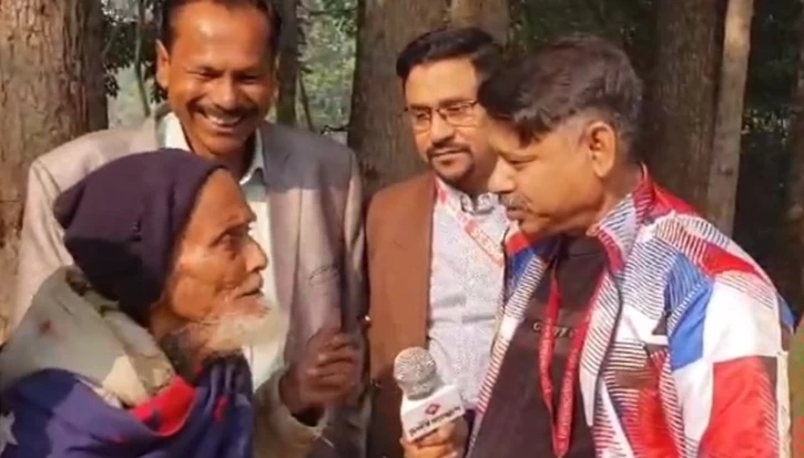 ১০০ বছরের বৃদ্ধ ১৯৭০ সাল থেকে নিয়মিত ভোট দিচ্ছেন